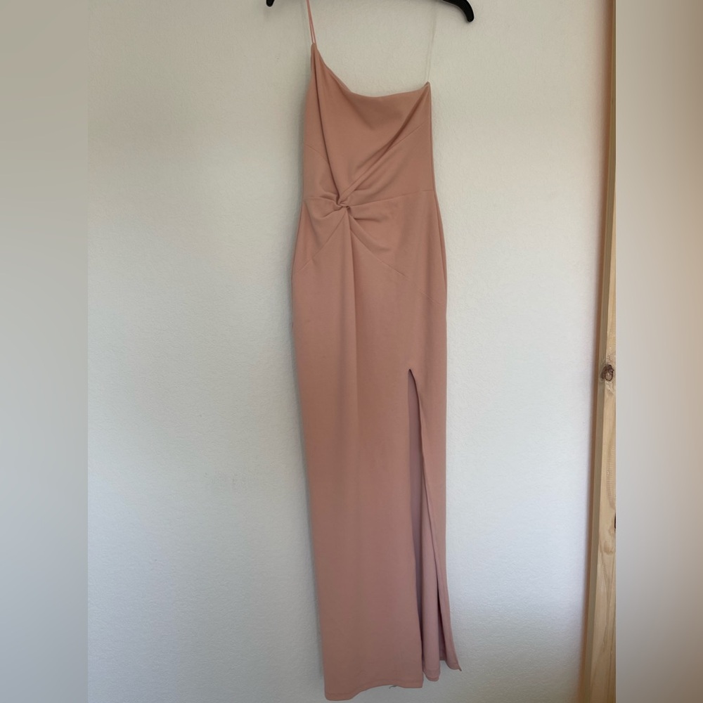 Floor Length Blush Dress